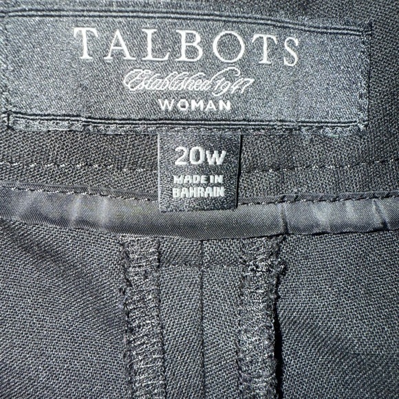 Talbots Women’s Black Trouser Pant Size 20W - Picture 5 of 5